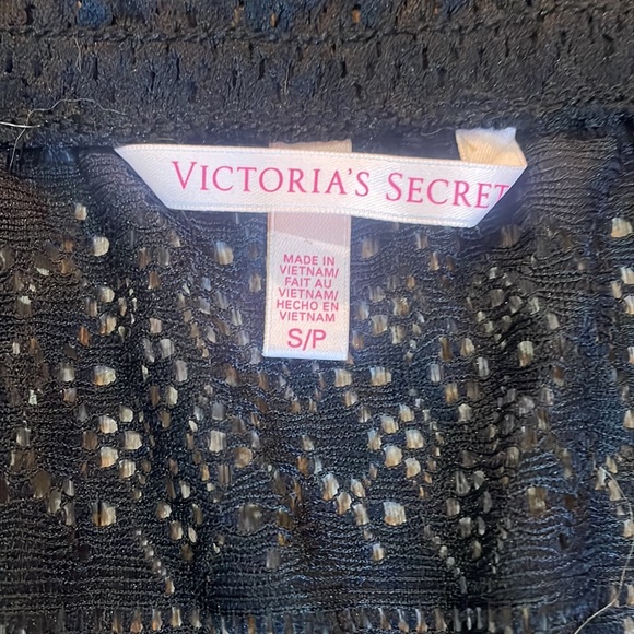 Victoria’s Secret Black lace swimsuit romper coverup, small - Picture 11 of 12